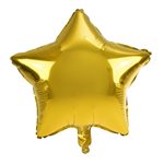 Balónek fóliový hvězda velký zlatý 61cm